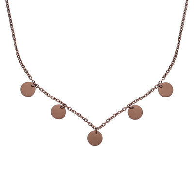 Coin Necklace Mocca - Roy Amber