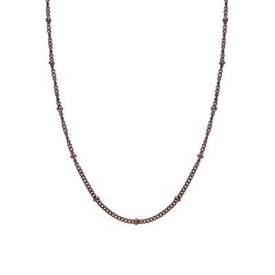 Beaded Necklace Mocca - Roy Amber